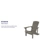 preview thumbnail 88 of 126, All-weather Poly Resin Wood Outdoor Adirondack Chair (Set of 4)