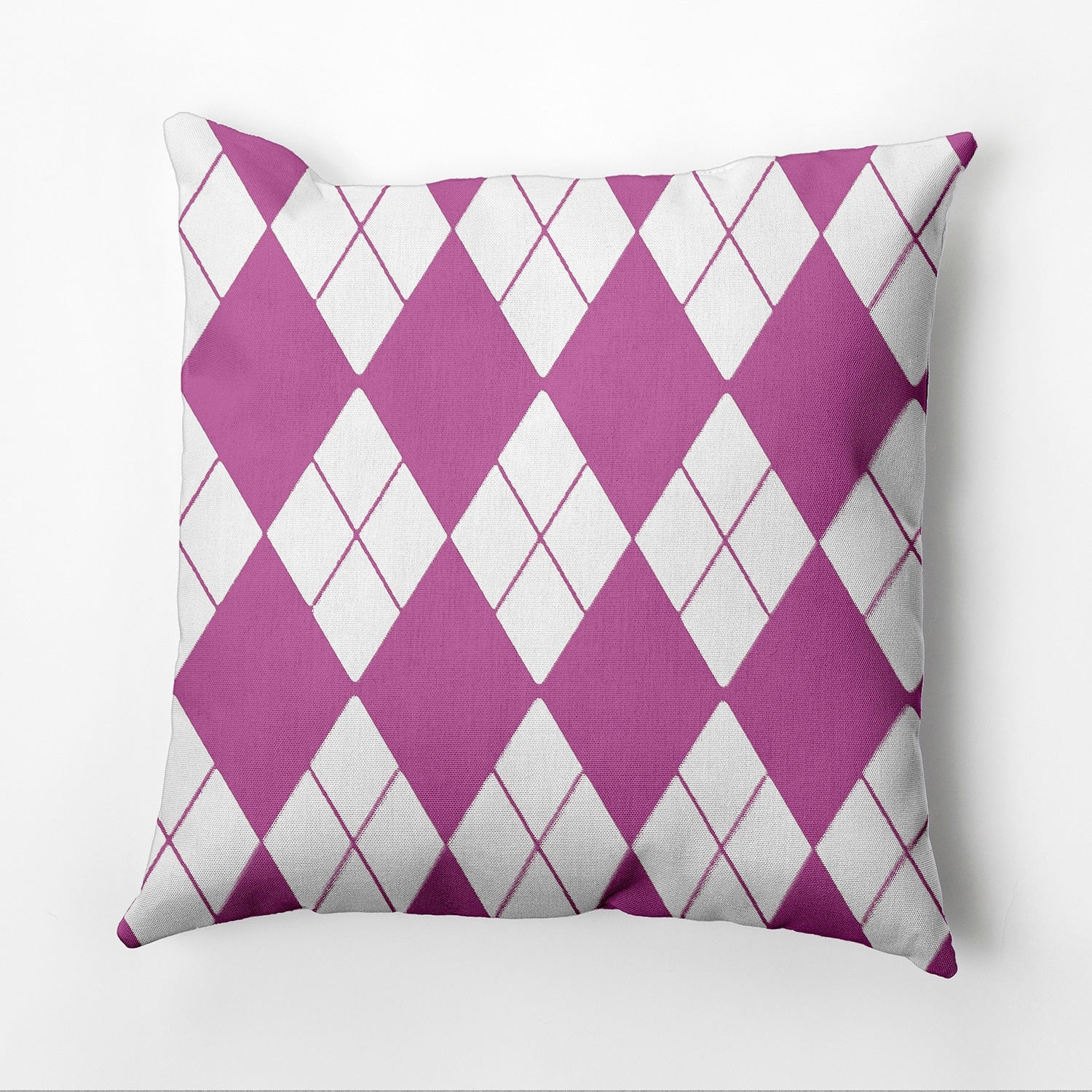 Bright Geometric Argyle 18x18-inch Decorative Pillow