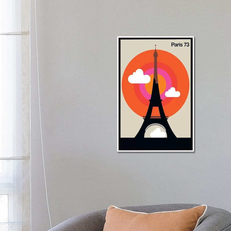 iCanvas "Paris 73" by Bo Lundberg Framed Canvas Print