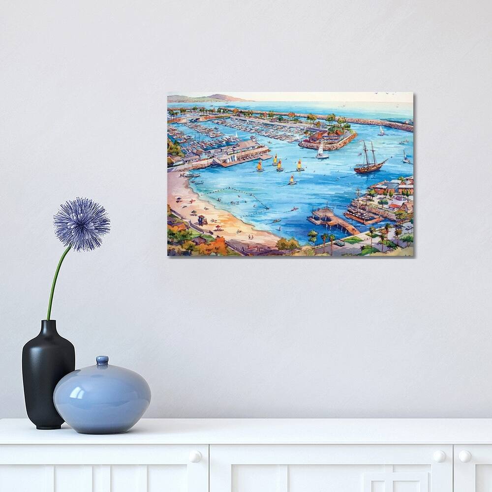 iCanvas "Dana Point Harbor" by Bill Drysdale Canvas Print