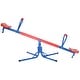 preview thumbnail 3 of 5, Extendable Outdoor Red and Blue Metal Rotating Seesaw