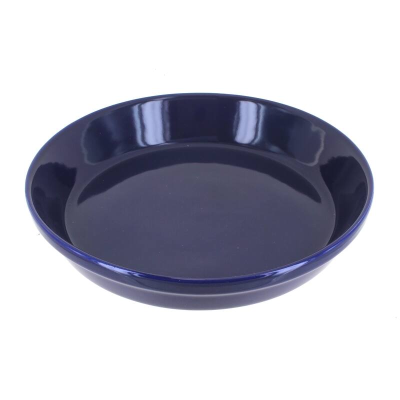 Blue Rose Polish Pottery 879 Zaklady Pie Plate - Cobalt