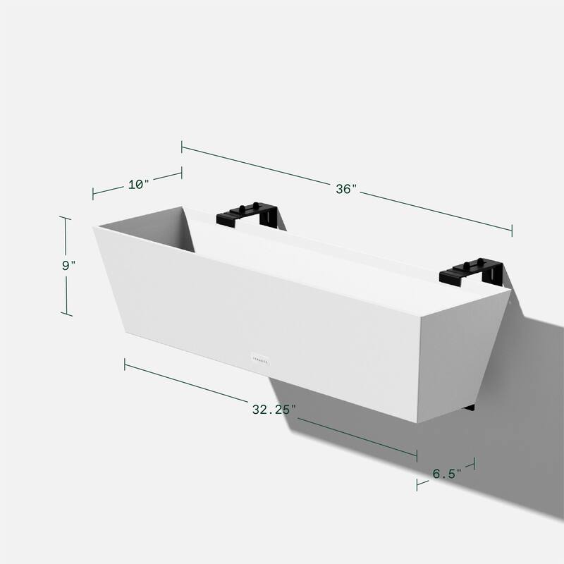 Pure Series Railing Window Box Planter
