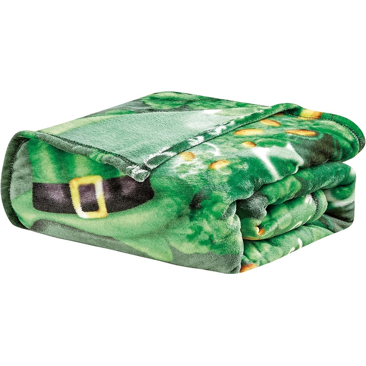 St patricks day fleece blanket best sale