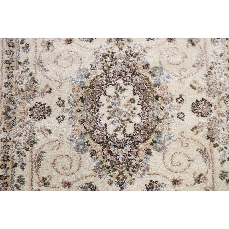 Floral Medallion Turkish Transitional Oriental Rug Traditional Carpet
