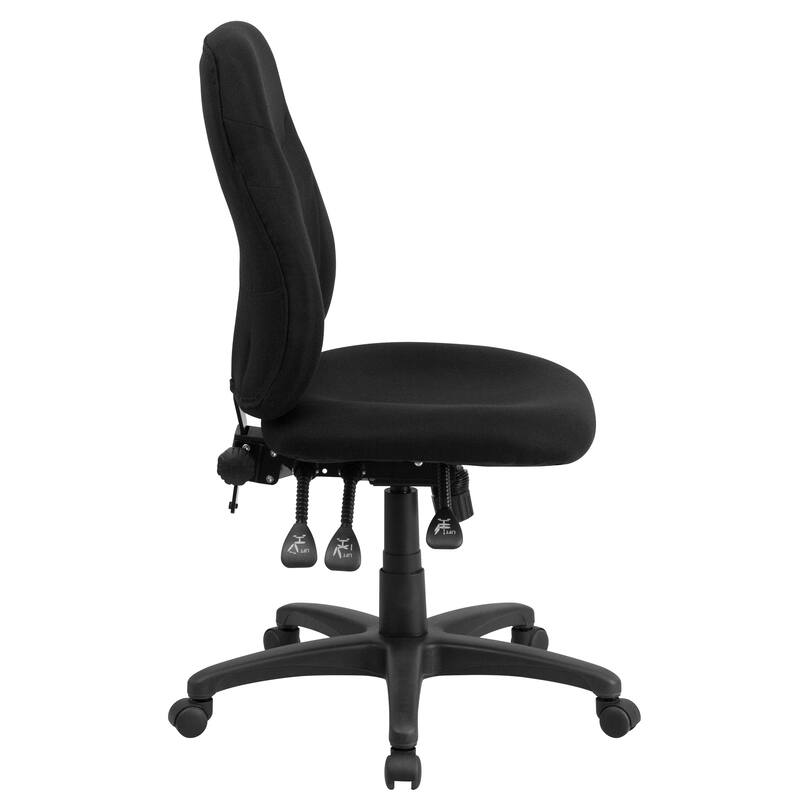 Mid-Back Fabric Multifunction Swivel Ergonomic Chair with Back Adjustment