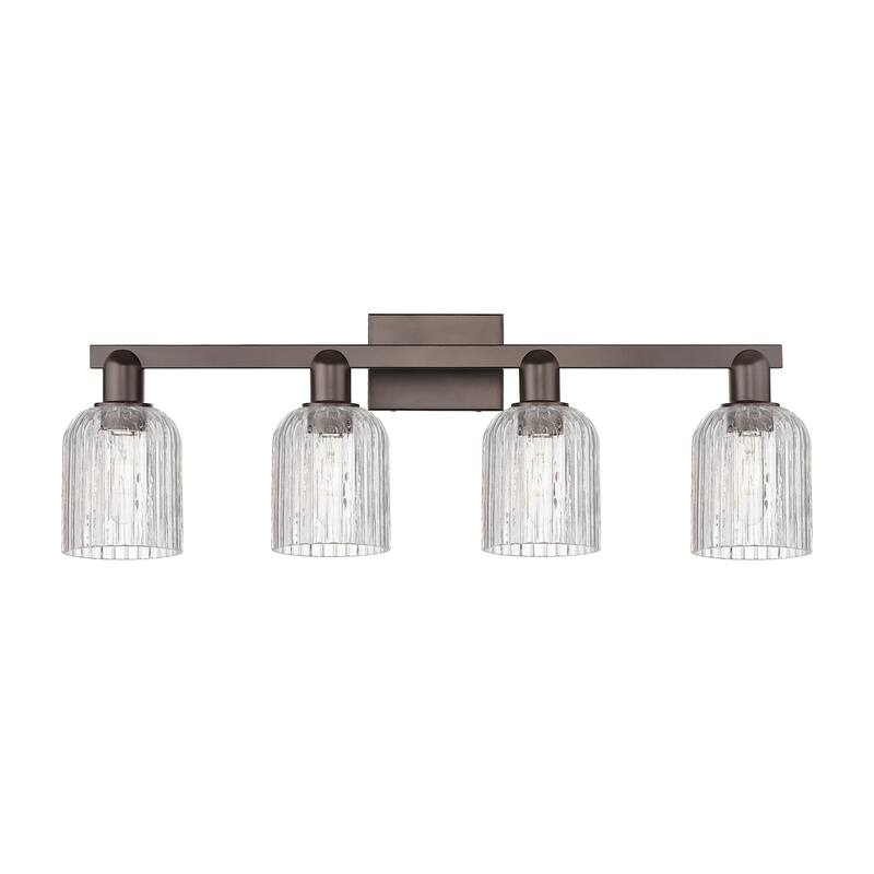 Innovations Lighting 716-4W-11-32 Bridal Veil Vanity Bridal Veil 4 - Oil Rubbed Bronze / Clear