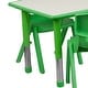 preview thumbnail 27 of 37, 23.625"W x 47.25"L Rectangle Plastic Activity Table Set with 6 Chairs