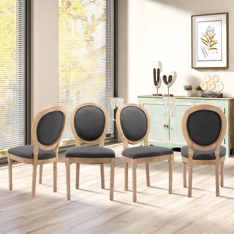 French Dining Chair with Nailhead Trim Set of 6