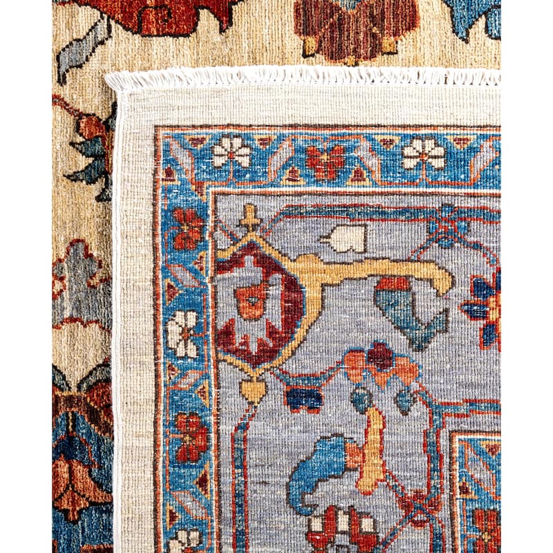 Serapi One-of-a-Kind Hand-Knotted Area Rug - Ivory - 10' 1" x 14' 0"