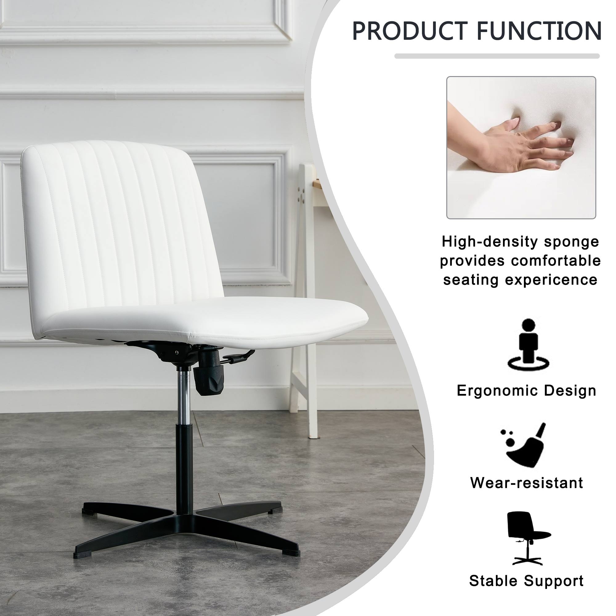 Wheel less office chair shop
