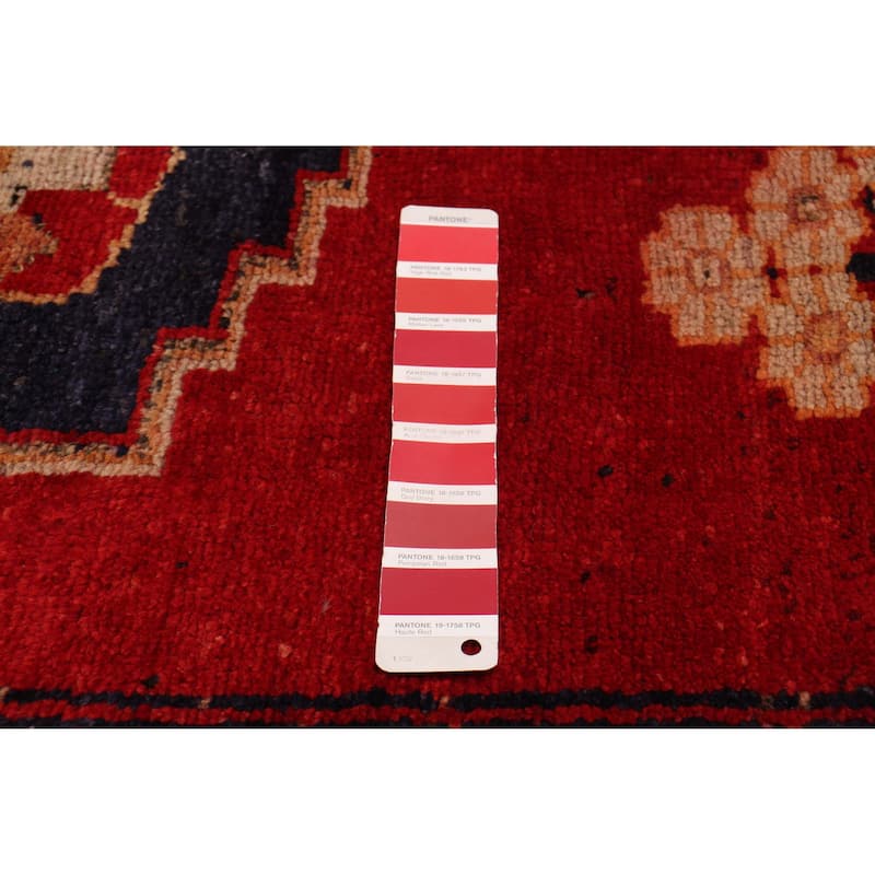 ECARPETGALLERY Hand-knotted Melis Vintage Red Wool Rug - 4'7 x 12'10