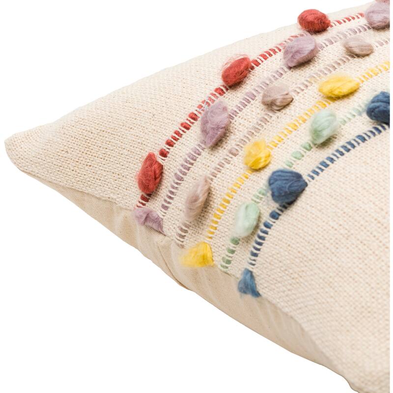 Eloisa Whimsical Textured Throw Pillow
