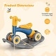 preview thumbnail 25 of 33, 3-in-1 Kids Rocking Horse with Balance Board and Removable Seat - 16” L x 24” W x 18.5” H