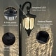 preview thumbnail 18 of 21, C Cattleya Integrated LED Solar Outdoor Post Light with Planter