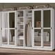 preview thumbnail 19 of 36, Palace Imports 100% Solid Wood Wall Closet System of Wardrobe Armoires with Mirrored, Louvered or Raised Panel Sliding Doors