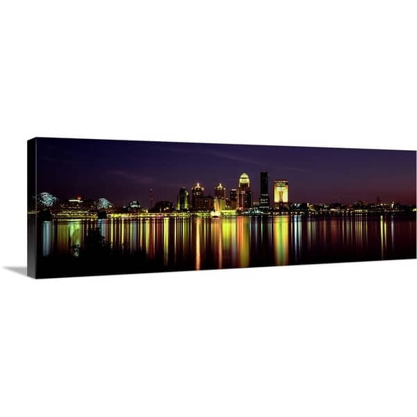 Framed Louisville Skyline Wall Art - Premium Wall Decor