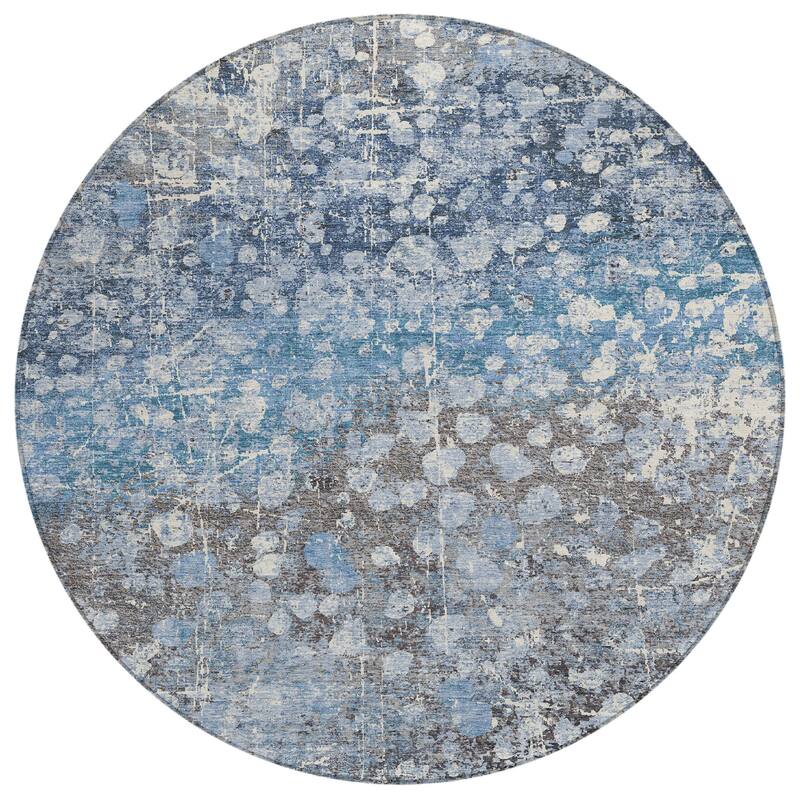 HomeRoots Abstract Transitional Rectangle Outdoor Rug