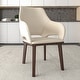 preview thumbnail 1 of 67, LeisureMod Vivara Leather Upholstered Dining Chair with Padded Seat - Mid-Century Arm Chair for Home Office Bar & Kitchen