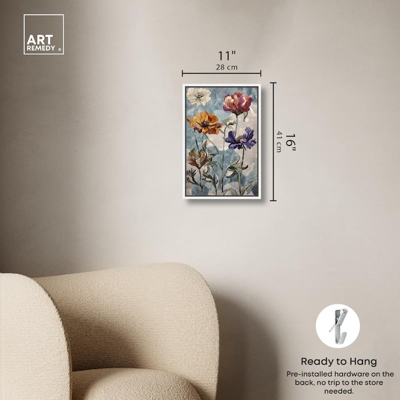 Hued Blossom II Canvas by Art Remedy
