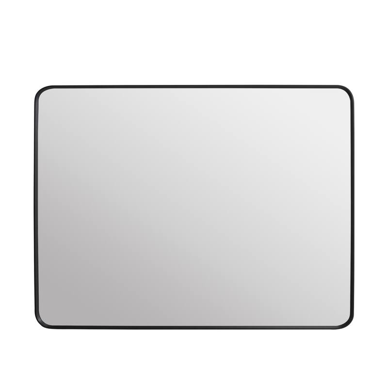 Modern Bathroom Rectangular Wall Mounted Anodized Aluminum Framed Vanity Mirror