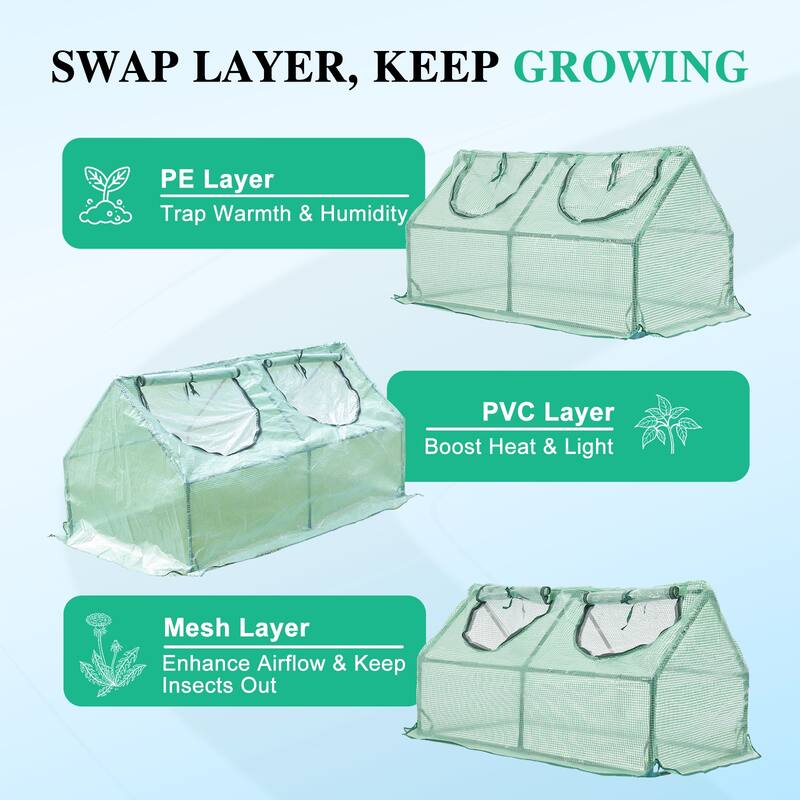 Aoodor 3-in-1 Mini Greenhouse Kit