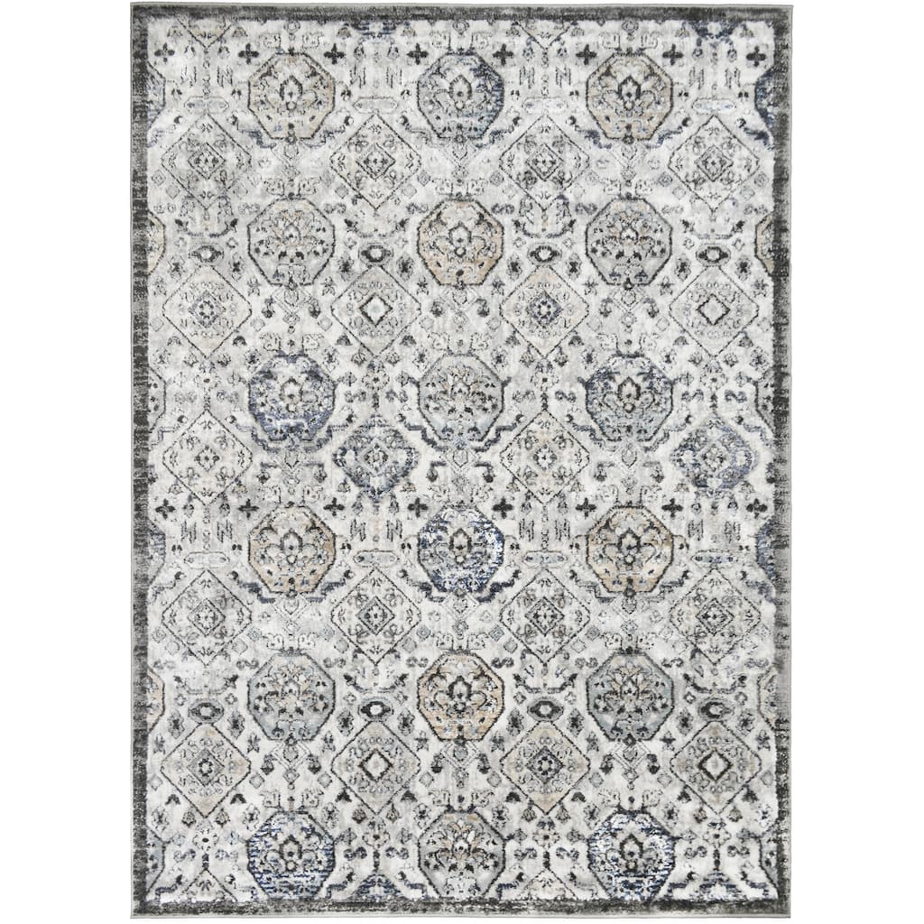 Firenze Charlotte Ivory Traditional Oriental Area Rug