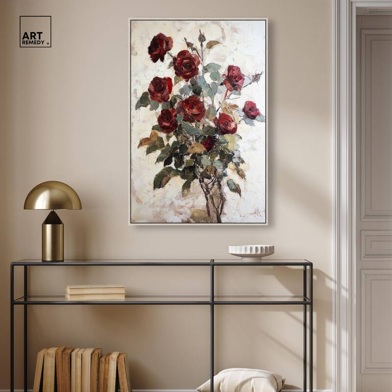 Velvet Vermilion II Canvas by Art Remedy