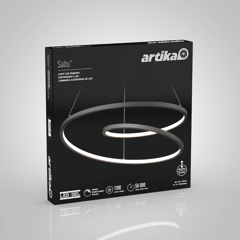 Artika Salto LED Pendant, Black