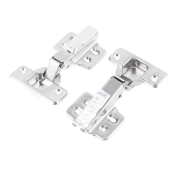Shop Pair Hydraulic Full Overlay Metal Furniture Cabinet Hinges W Screws Overstock 18190453