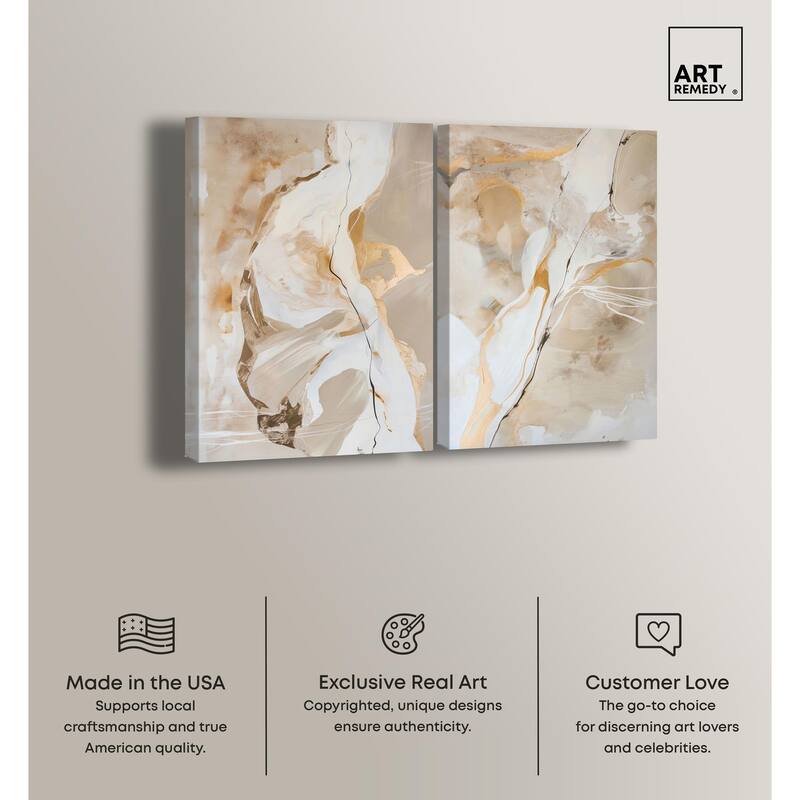 Mystic Reviere Set Canvas Set of 2 by Art Remedy, Gallery Wrapped