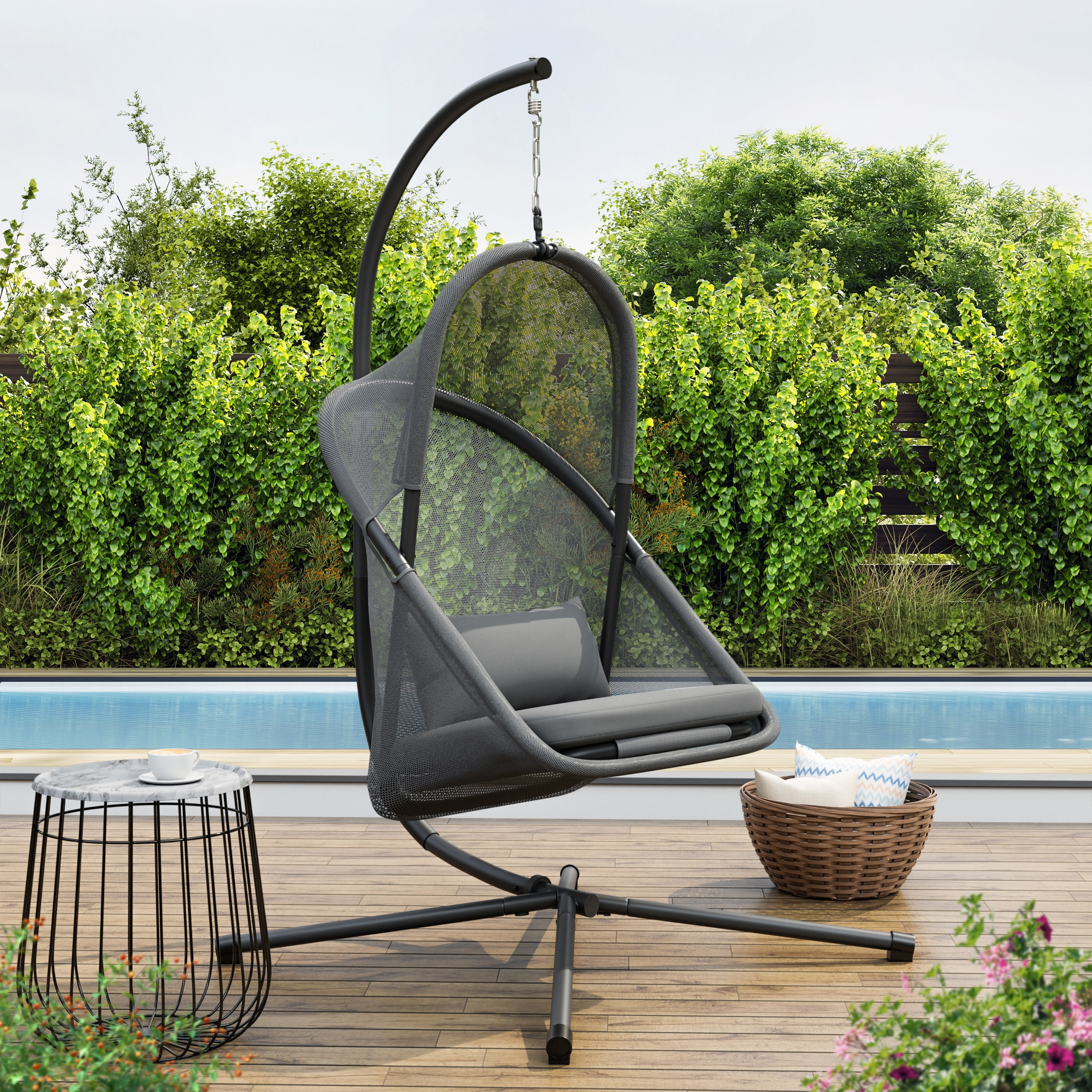 Mesh swing on sale chair