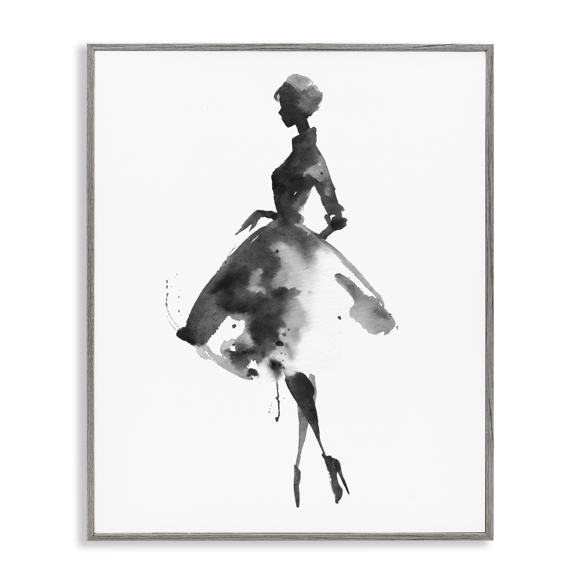 Stupell Whispers Of Glamour Silhouette Framed Giclee Art Design By Svetlana Aleynikova