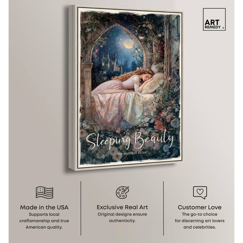 Classic Sleeping Beauty Canvas by Art Remedy