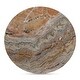 preview thumbnail 12 of 14, NADAAL STUDIOS Isolde, Round Accent Table with Banswara Marble, White - 36 X 36 X 18