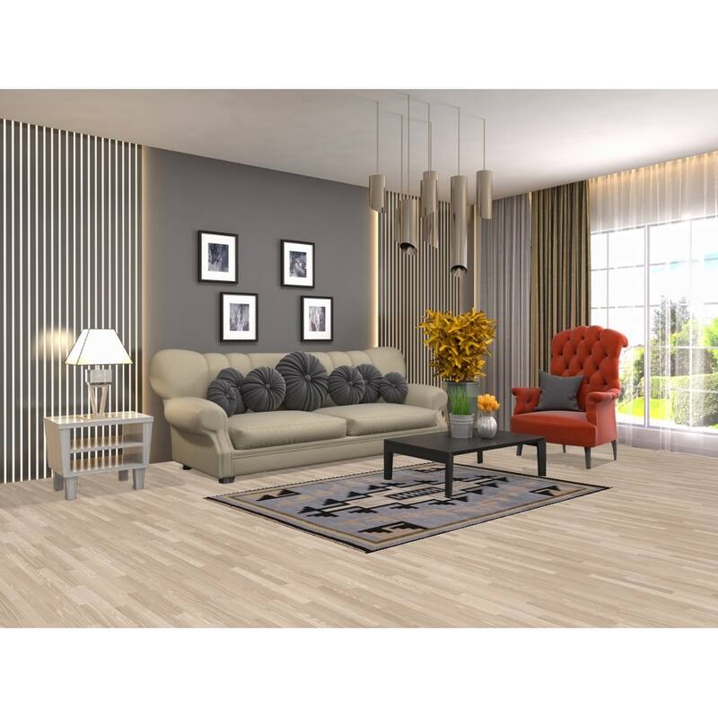 Hand Knotted Oriental 100% Wool Carpet Tribal Navy Blue & Blues Area Rug - 5' 10'' X 4' 0''