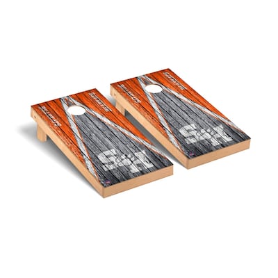 Sam Houston State SHSU Bearkats Weathered Cornhole Board Set