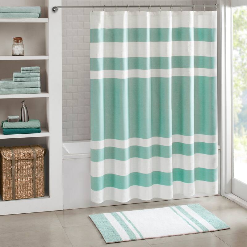 Porch & Den Niantic Shower Curtain - 72x84" - Aqua