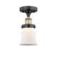 Option Matte White / Black Antique Brass