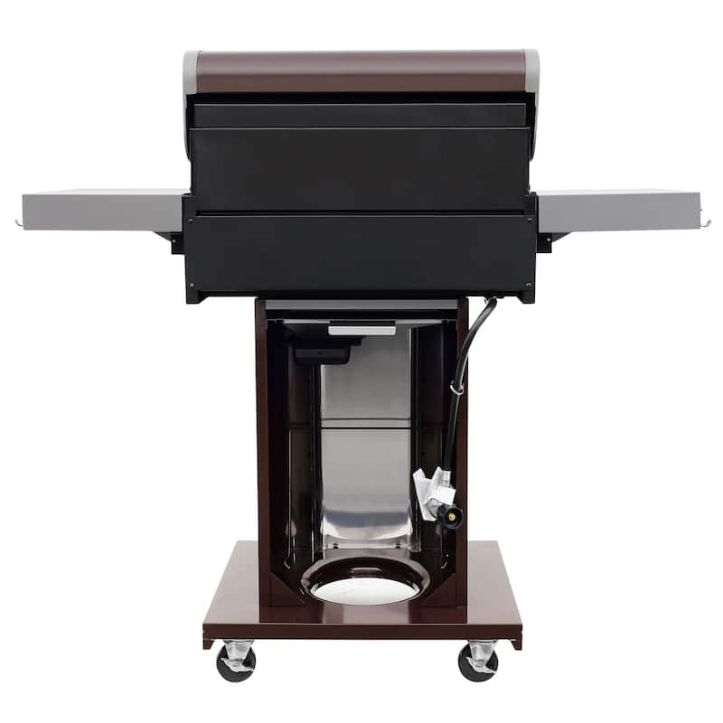 Permasteel 3-Burner Propane Gas Grill with Foldable Side Shelves