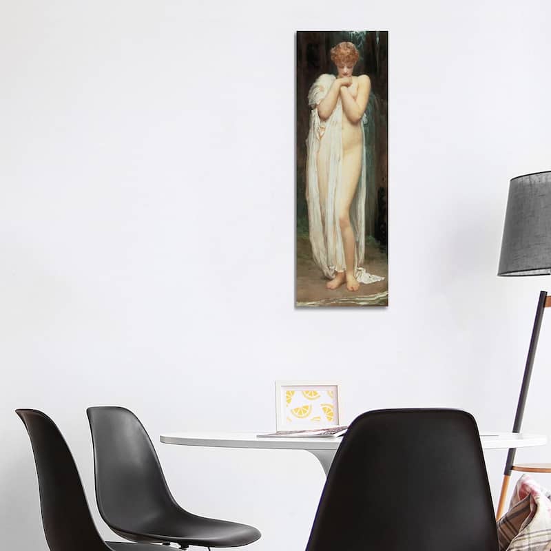 iCanvas "Crenaia, The Nymph Of The Dargle" by Frederic Leighton Canvas Print - 48x16x1.5