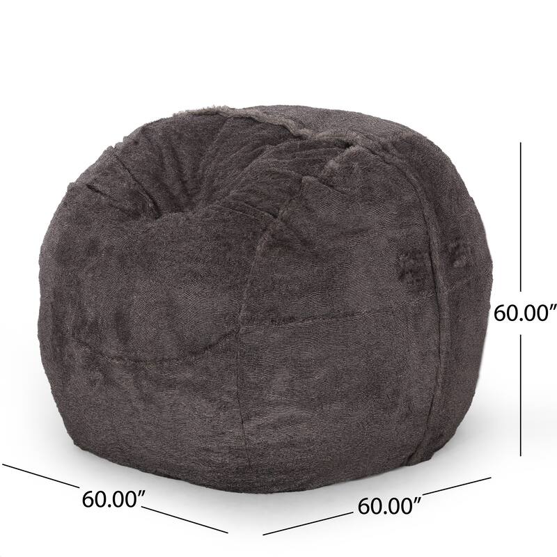 Comfortable Plush Faux Fur Bean Bag for Relaxation and Style