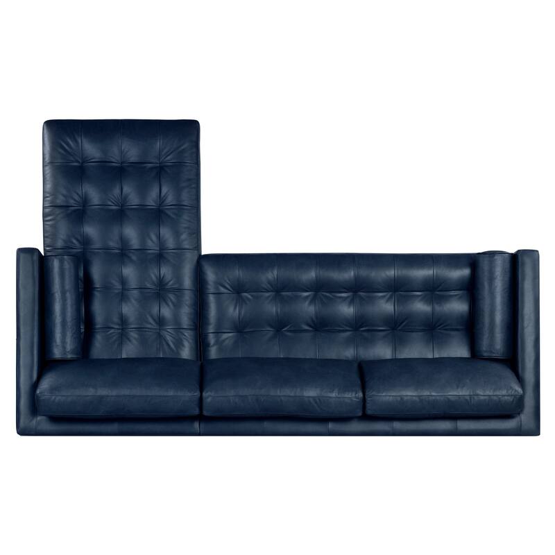 Poly & Bark Napa 104.5" Right-facing Sectional Sofa - Full Grain Genuine Italian Leather