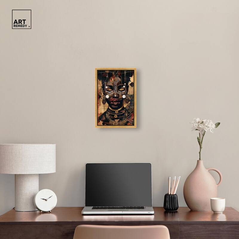 In Golden Accents Canvas by Art Remedy