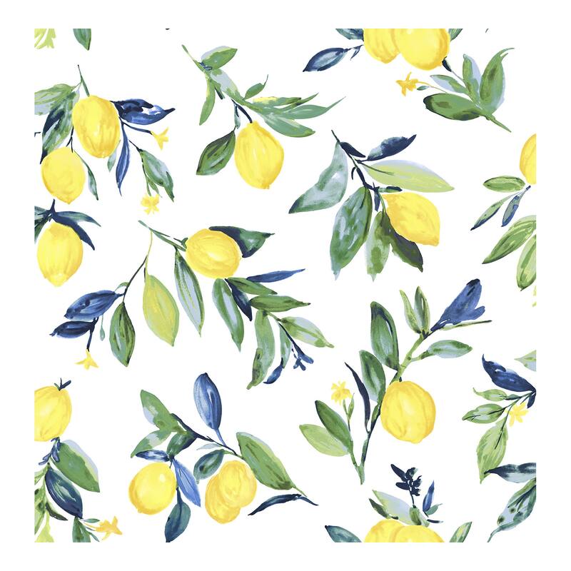 NuWallpaper Lemon Drop Yellow Peel & Stick Wallpaper - 216in x 20.5in x 0.025in