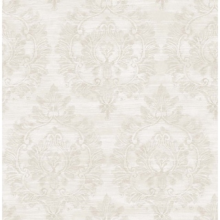 Seabrook Designs Erasmo Damask Unpasted Wallpaper - Bed Bath & Beyond ...