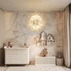preview thumbnail 77 of 89, 8/9/16-Light Modern Glam Linear Sputnik Globe Pendant Island Light Firework Starburst Crystal Chandelier with Crystal Beads