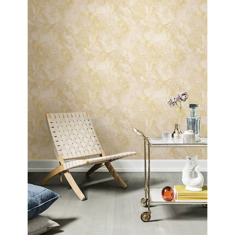 Advantage Grandin Pearl Marbled Wallpaper