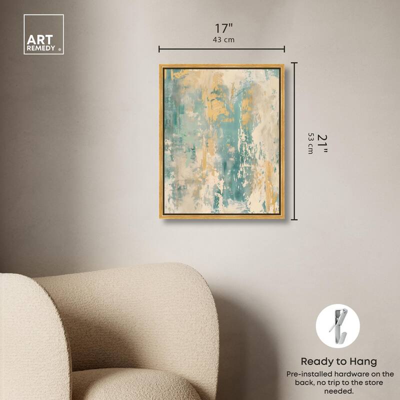 Minted Ivory I Canvas by Art Remedy