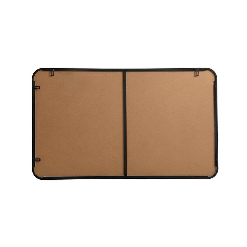 Ezra Soft Corner Metal Rectangular Mirror